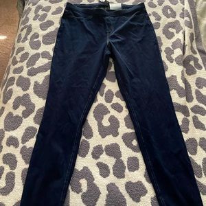 NWT Hue Jeggings dark blue wash